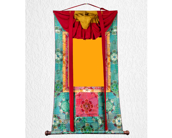 green premium brocade green silk brocade premium brocade for thangka thangka mounting fabric green buddhist brocade green himalayan brocade altar decoration fabric green thangka framing cloth green buddhist altar cloth silk fabric for thangka green religious brocade fabric tibetan green brocade nepali green brocade silk